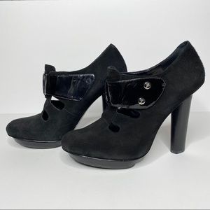 BCBG Girl Koala Suede platform heels Size 10